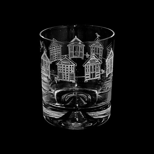 Beach Huts T17 Whisky Tumbler