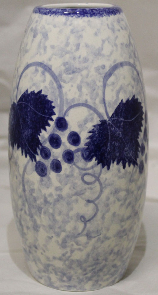 Torpedo Vase - Studio Poole Blue Vine