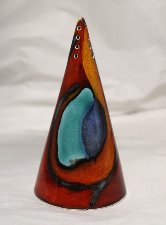 Sugar Shaker - Studio Poole Peacock design