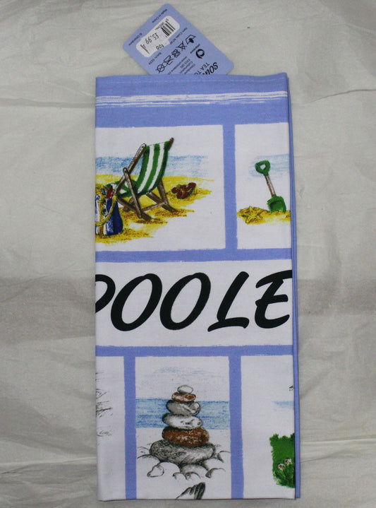 Poole Souvenir Tea Towel - All thing seaside