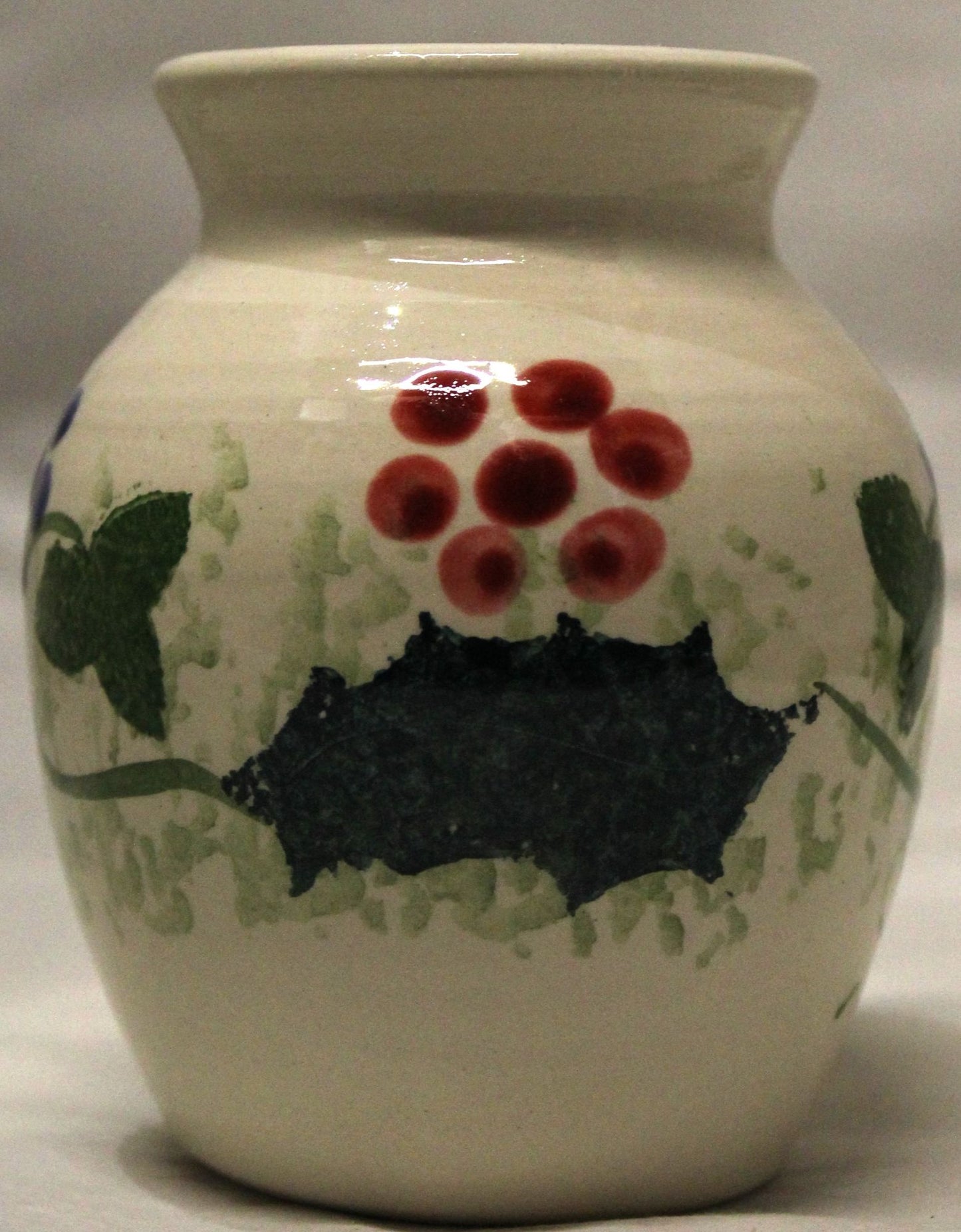 Hand-thrown, Mini Vase - Winter Vine design