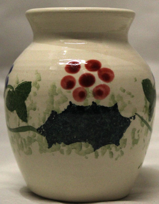 Hand-thrown, Mini Vase - Winter Vine design