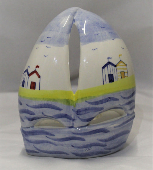 Tealight holder - Studio Poole Beach Huts design