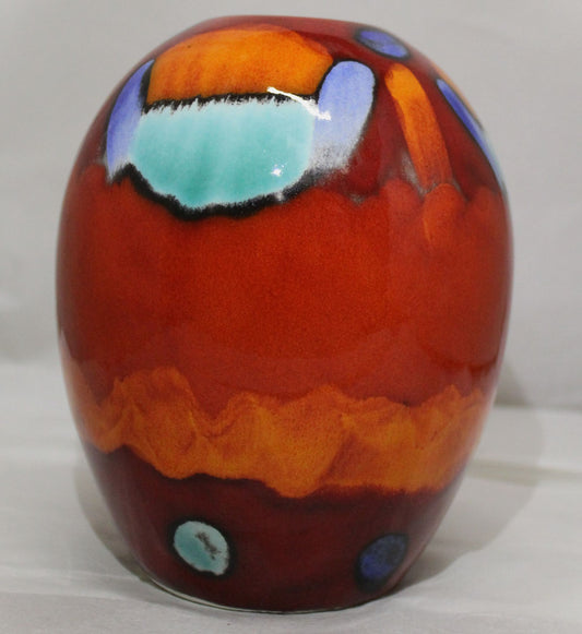 Ostrich egg Vase - Studio Poole Volcano