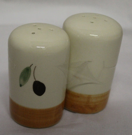 Cruet Set - Orange Fresco design (Also known as Red or Terracotta)