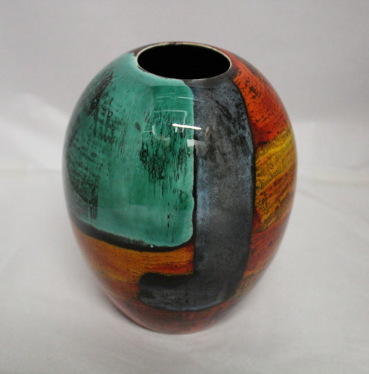 Ostrich egg Vase - Studio Poole Gemstones
