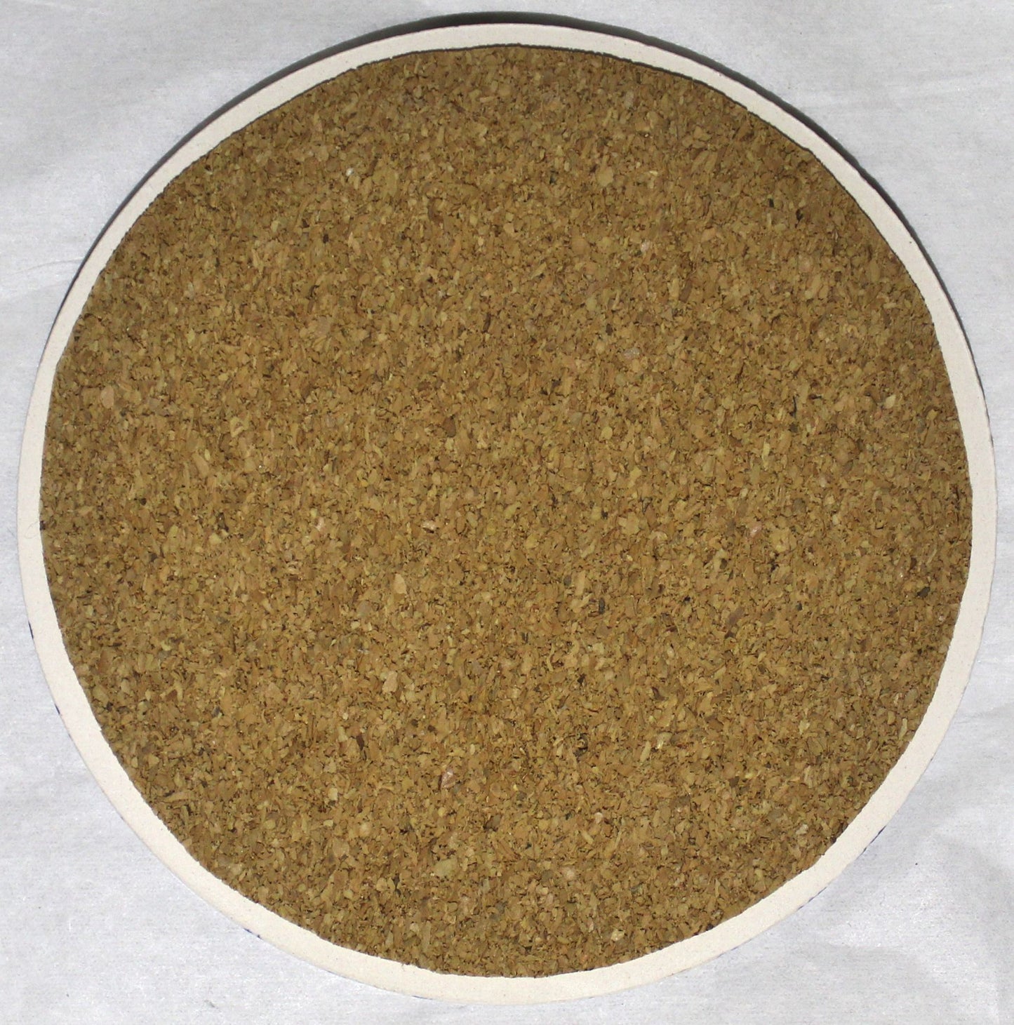 Ceramic hand painted coaster cork backed for protection - Studio Poole Dorset Fruits design - Cherries