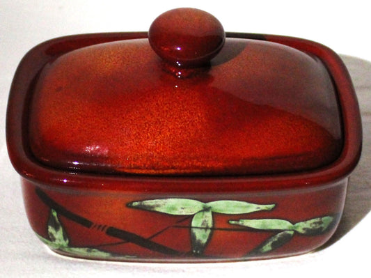Butter Dish - Studio Poole Bamboo design