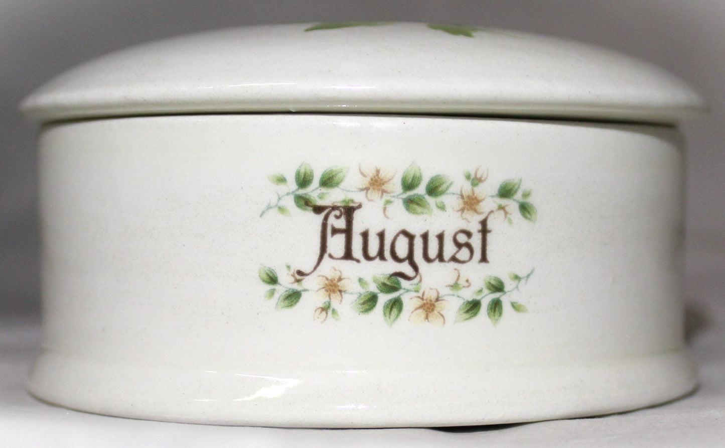 Floral Birth Month Trinket Box - August