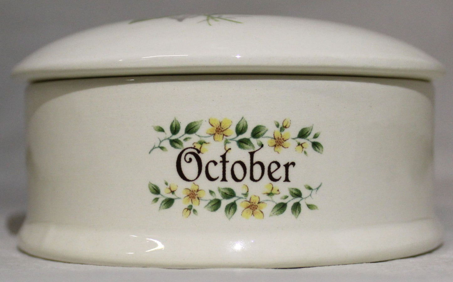 Floral Birth Month Trinket Box - October