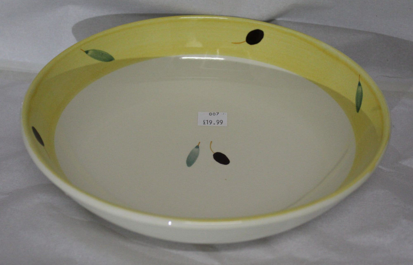 Pasta Bowl - Yellow Fresco design