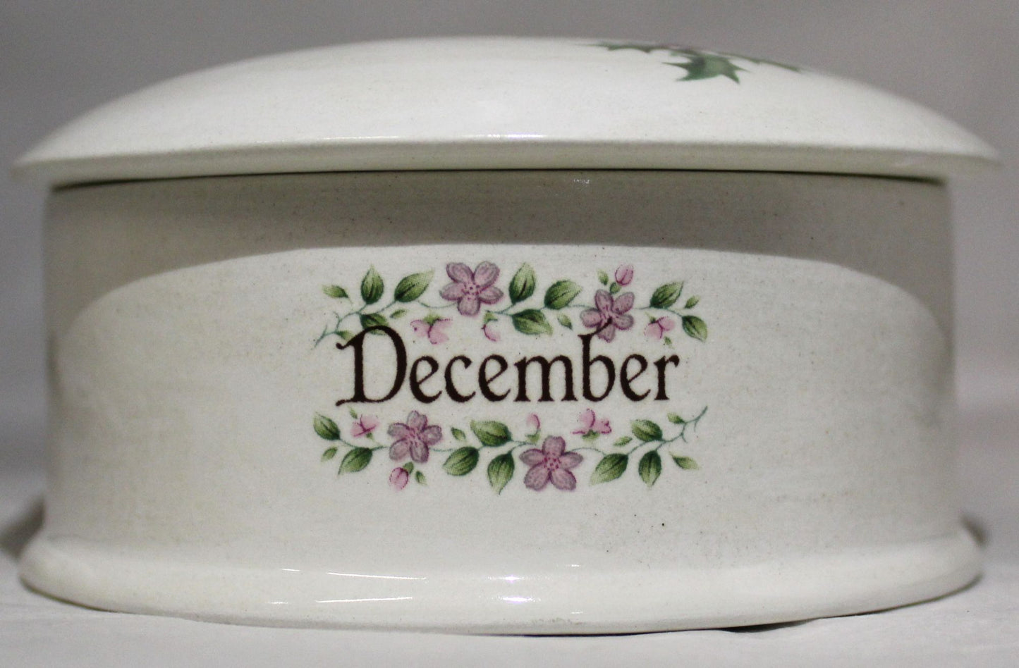 Floral Birth Month Trinket Box - December