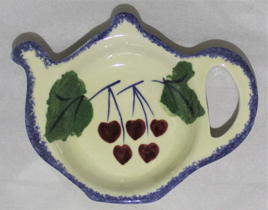 Tea Bag Tidy - Studio Poole Dorset Fruits Cherries design