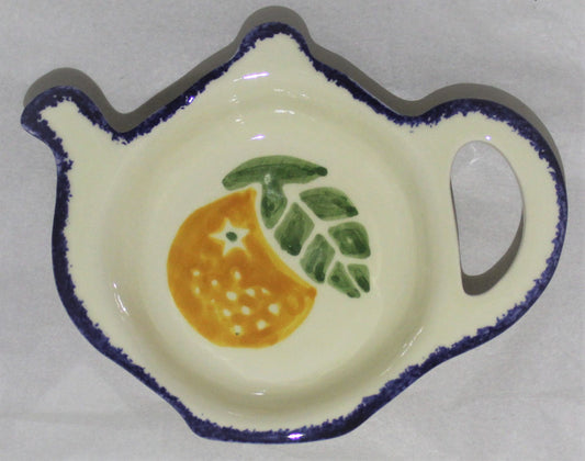 Tea Bag Tidy - Studio Poole Dorset Fruits Oranges design