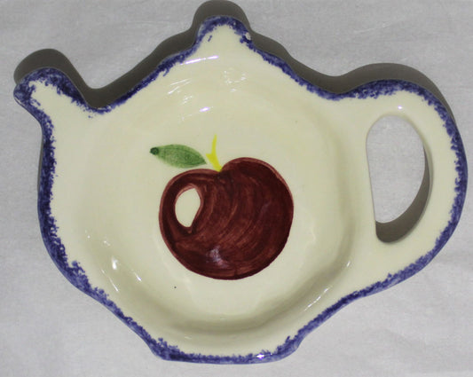 Tea Bag Tidy - Studio Poole Dorset Fruits Apples design