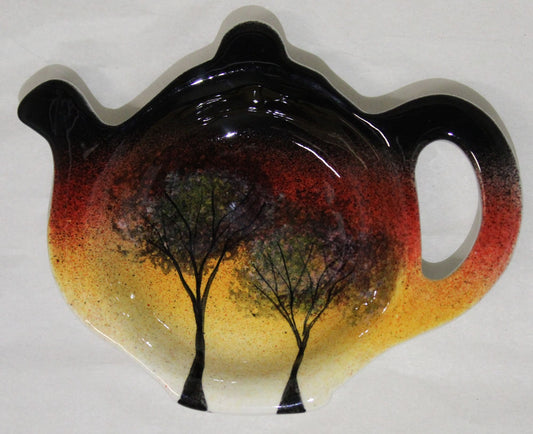 Tea Bag Tidy - Studio Poole Sunset Trees