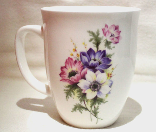 Bone China Floral Birth Month Mug - January