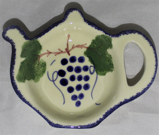 Tea Bag Tidy - Studio Poole Dorset Fruits Grapes design