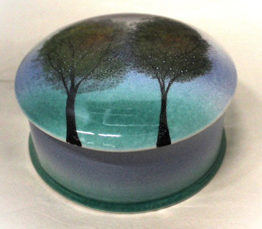 Trinket Box - Studio Poole Trees in the Mist