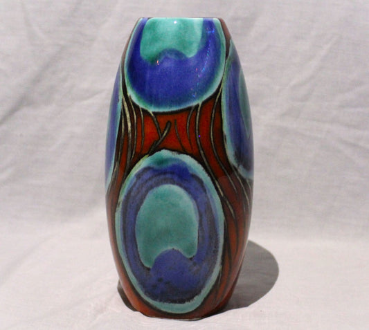 Torpedo Vase - Studio Poole Flamboyance