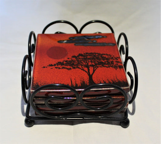 Coasters - Set of 4 - Studio Poole African Sky design