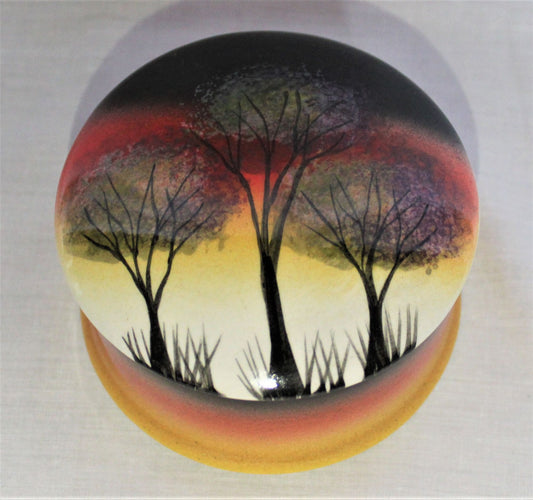 Small Trinket Box - Studio Poole Sunset Trees