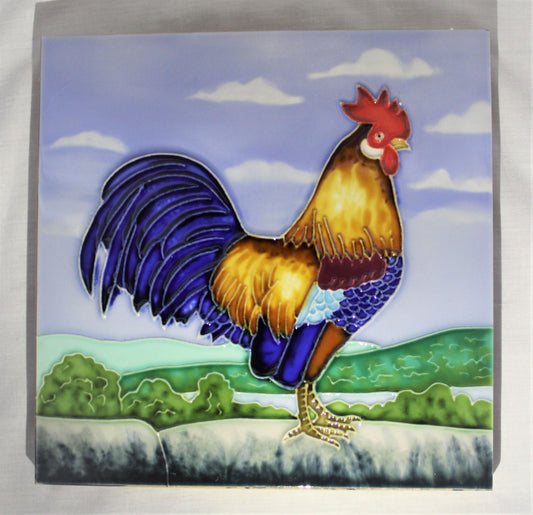 Ceramic Trivet - Cockerel