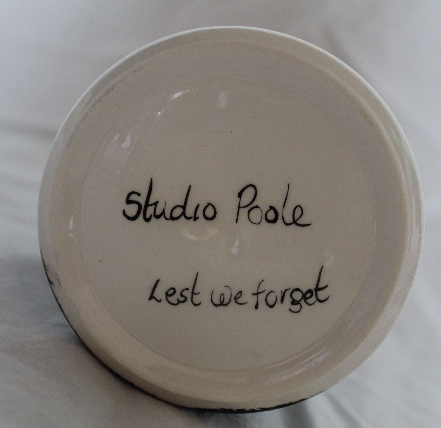 Hand Thrown 4 inch Vase - Mourning Soldier - Blue