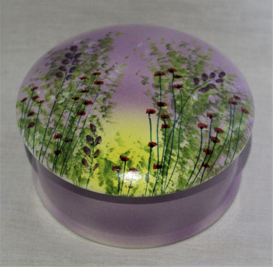 Large Trinket Box - Studio Poole Meadow Field Lilac