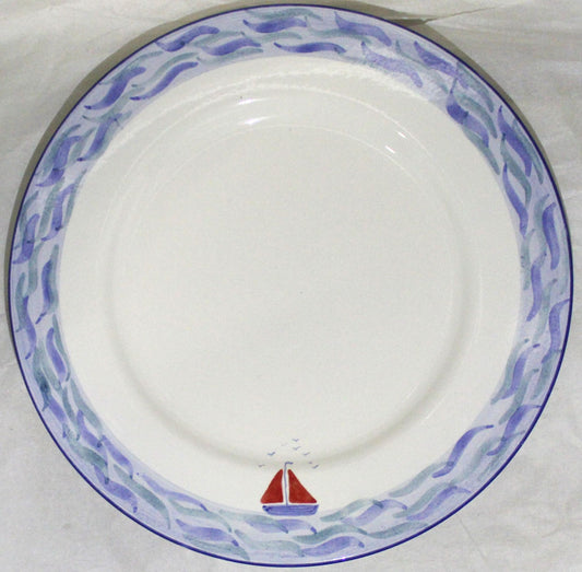 Dinner Plate - Studio Poole Boats design