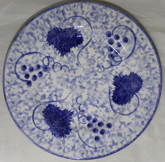 Breakfast Plate - Studio Poole Blue Vine design