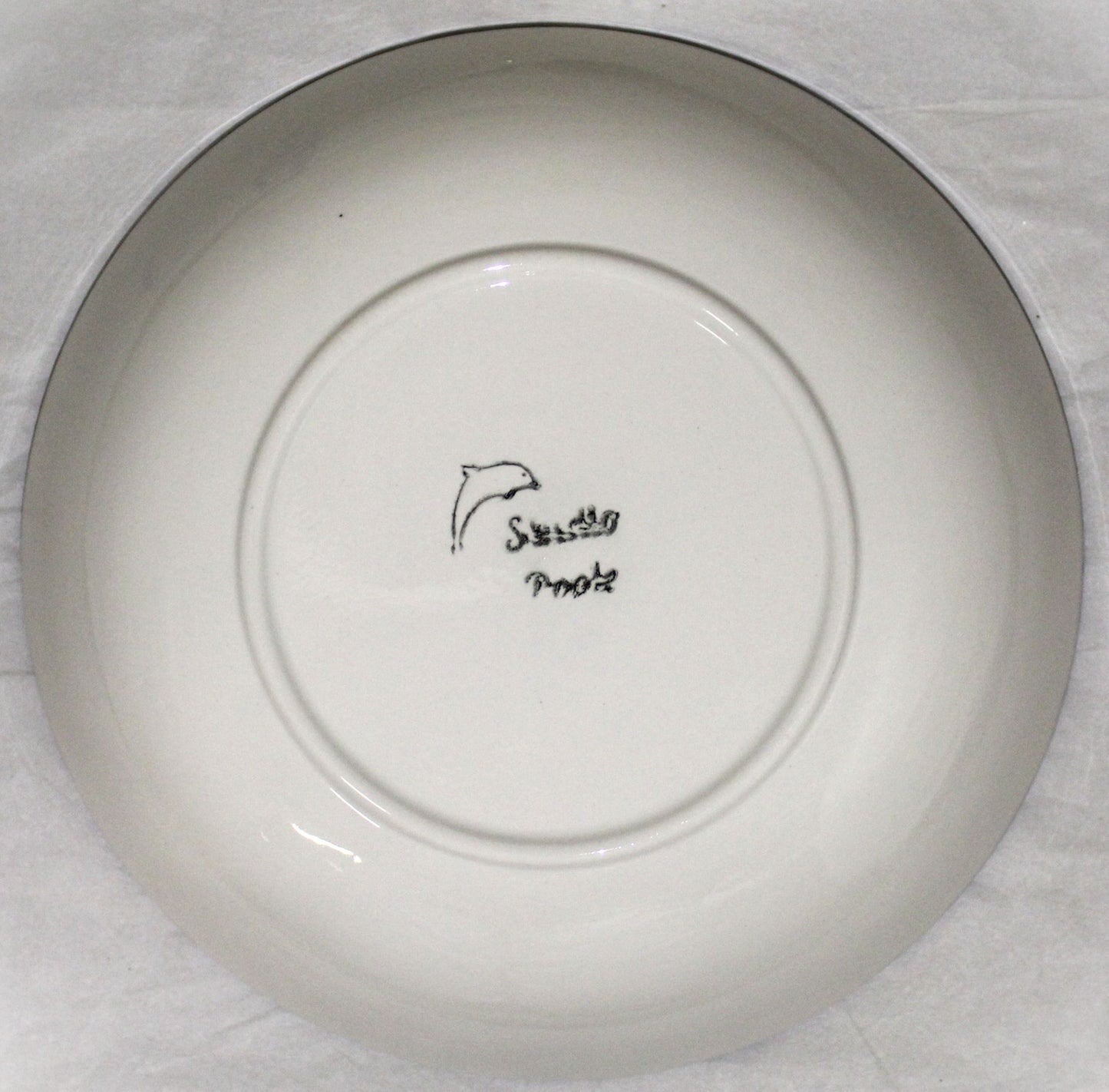 Pasta Bowl - Studio Poole Blue Vine design