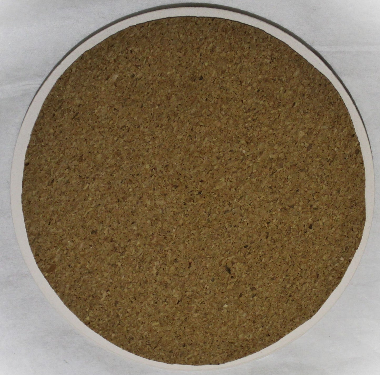 Ceramic hand painted coaster cork backed for protection - Studio Poole Meadow Field Blue