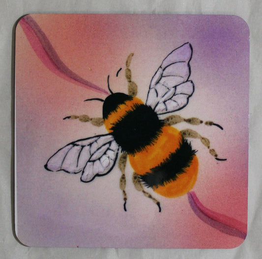 MDF Coaster - Studio Poole Pink Bees