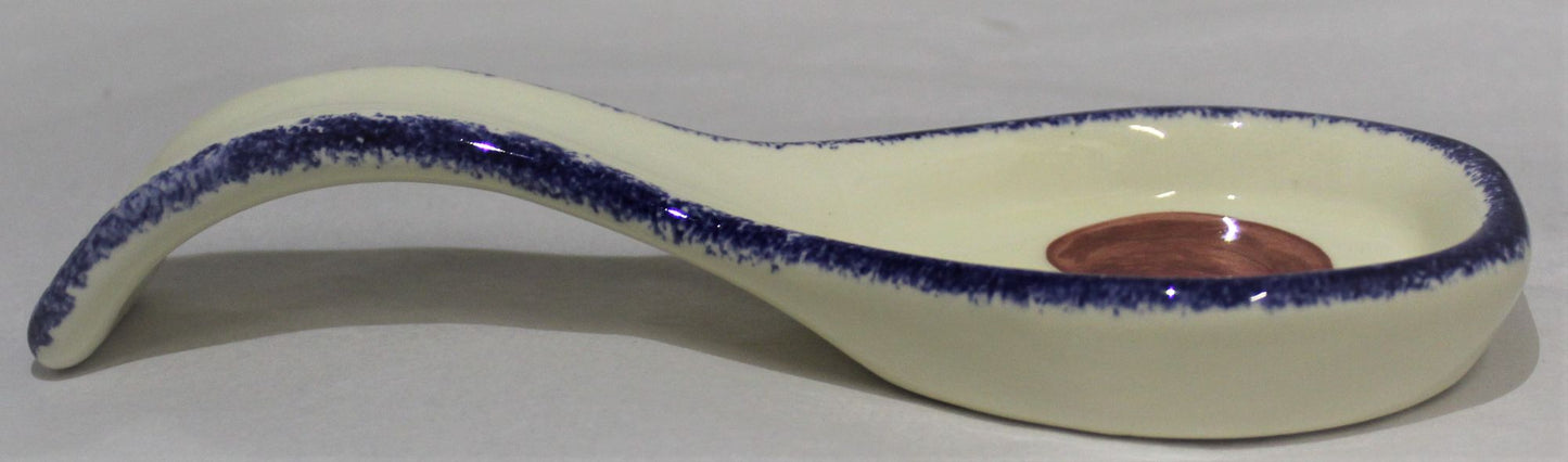 Small Spoon Rest - Studio Poole Dorset Fruits Apples design