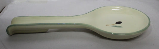 Large Spoon Rest - Green Fresco design