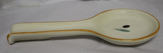 Large Spoon Rest - Orange Fresco design (Also known as Red or Terracotta)