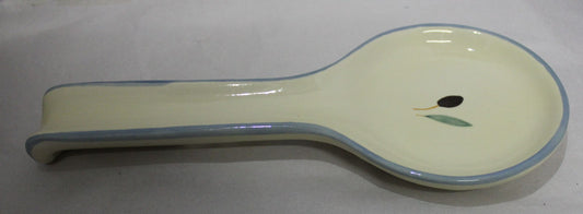 Large Spoon Rest - Blue Fresco design
