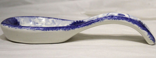 Small Spoon Rest - Studio Poole Blue Vine design