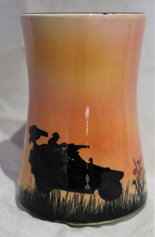 Hand Thrown 4 inch Vase - Active Combat - Orange