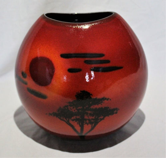 26cm Purse Vase - African Sky design