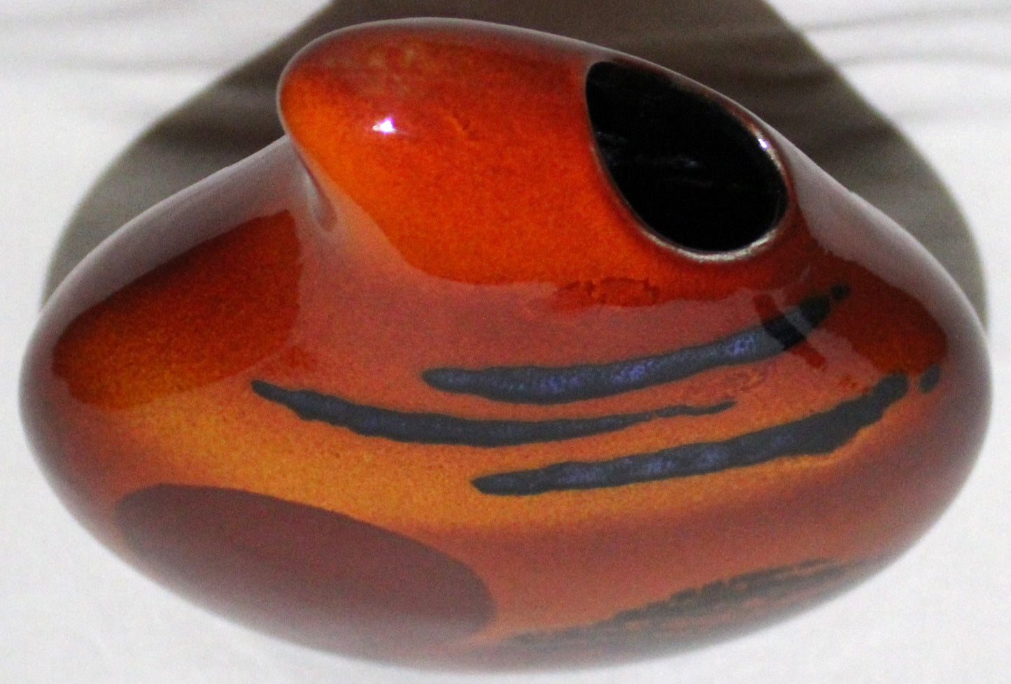 Hand-cast Teardrop vase - Studio Poole African Sky