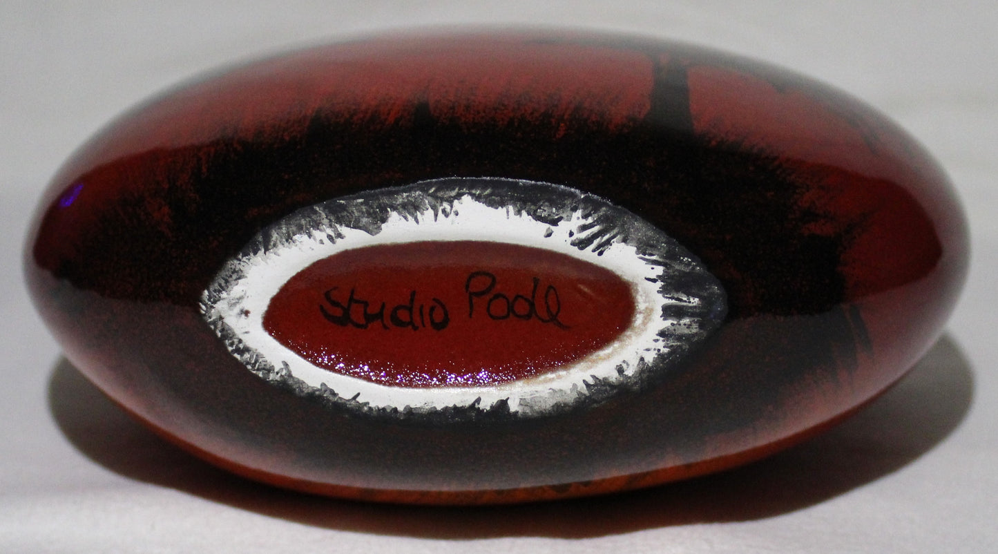 Hand-cast Teardrop vase - Studio Poole African Sky