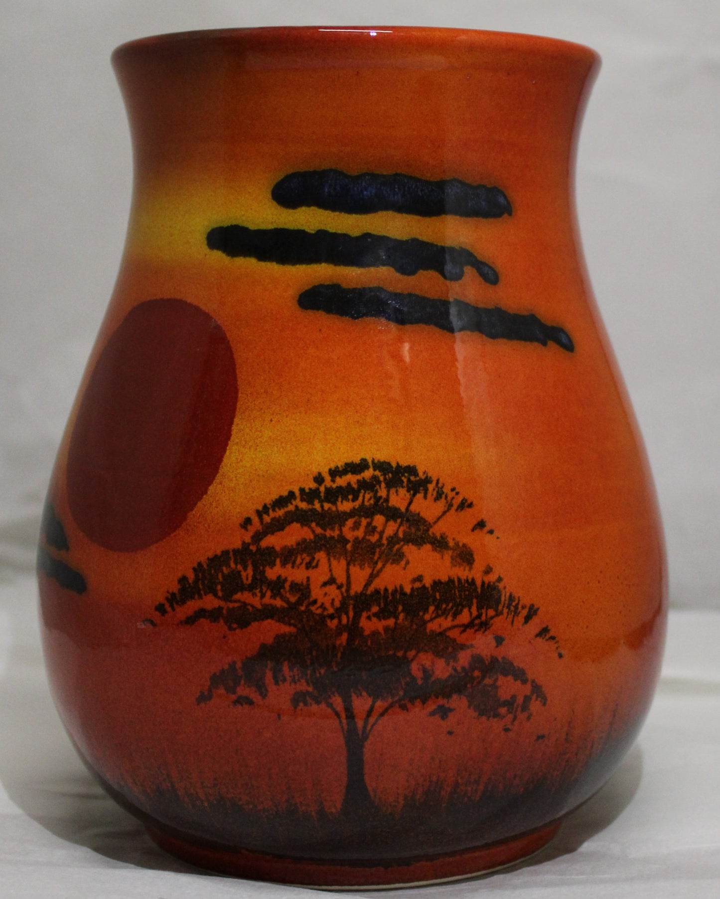 Hand-thrown Venetian vase - Studio Poole African Sky