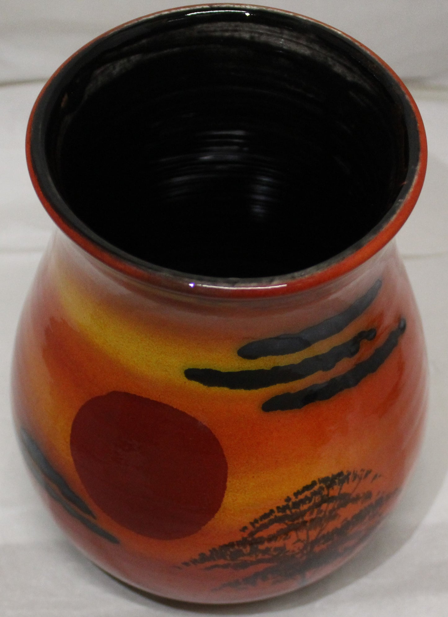 Hand-thrown Venetian vase - Studio Poole African Sky