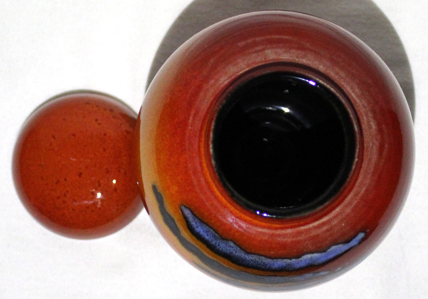 Hand-thrown, medium Ginger jar/Vase - African Sky design