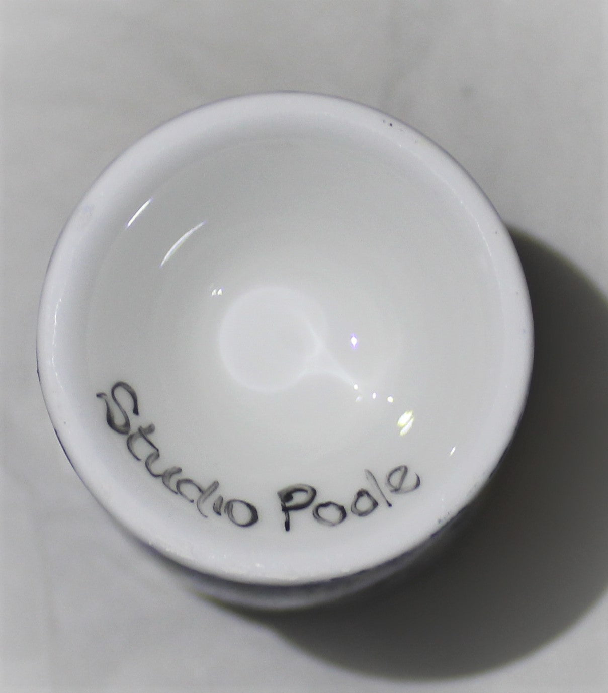 Bone China Egg Cup - Studio Poole Vincent design