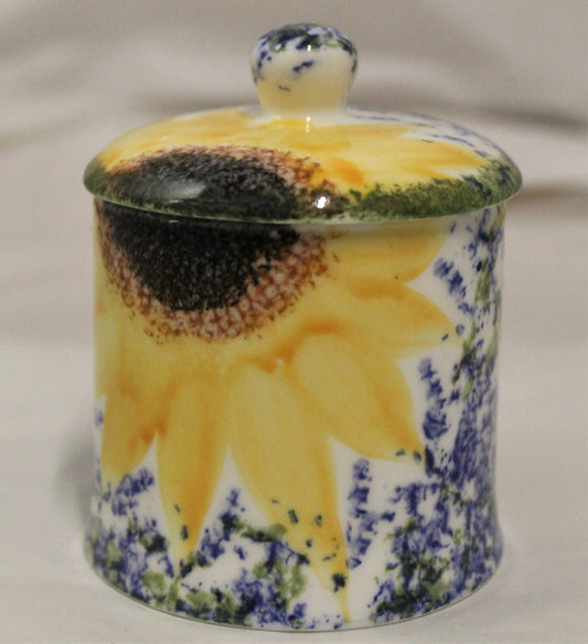 Bone China Jam Pot - Studio Poole Vincent design
