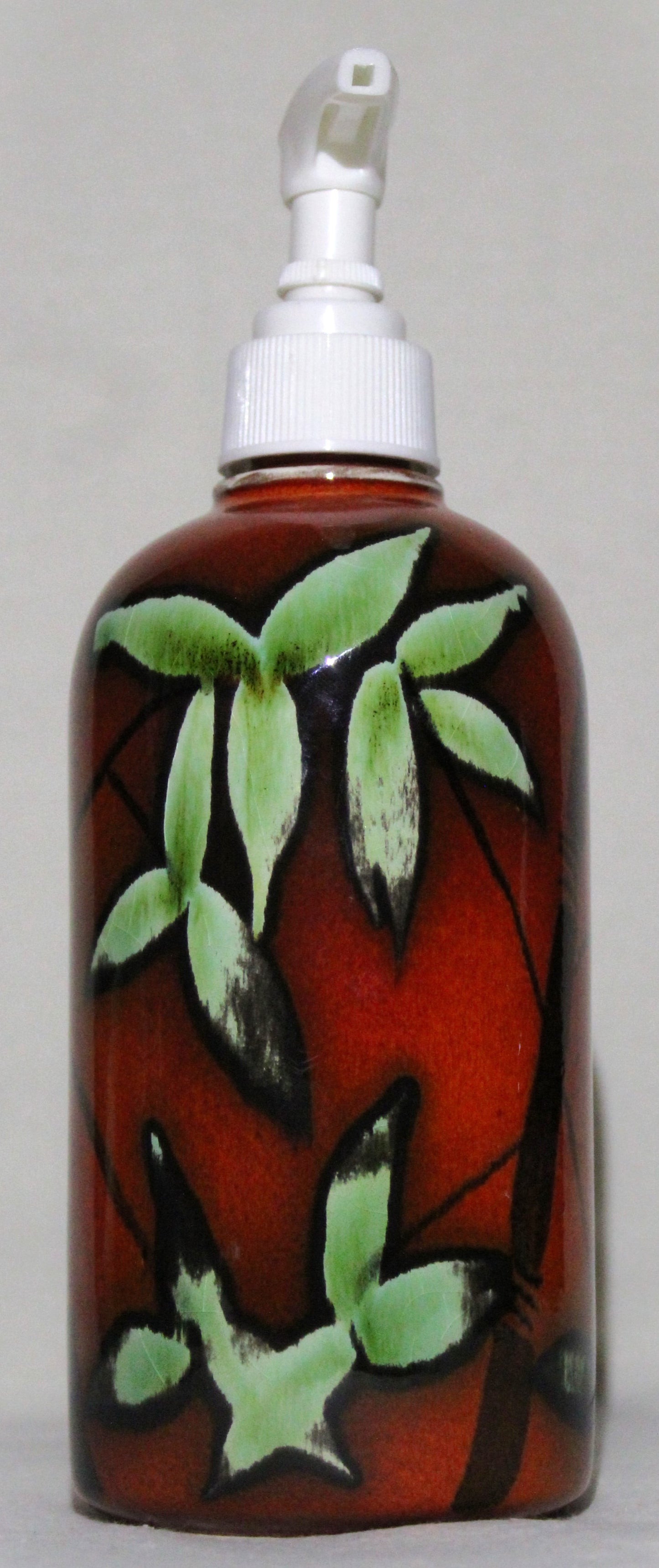 Bamboo - Tall Pump-handle Ceramic Bottle