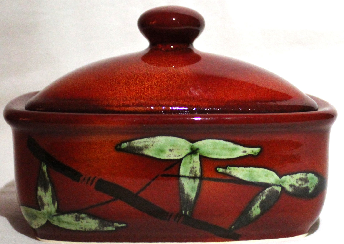 Butter Dish - Studio Poole Bamboo design